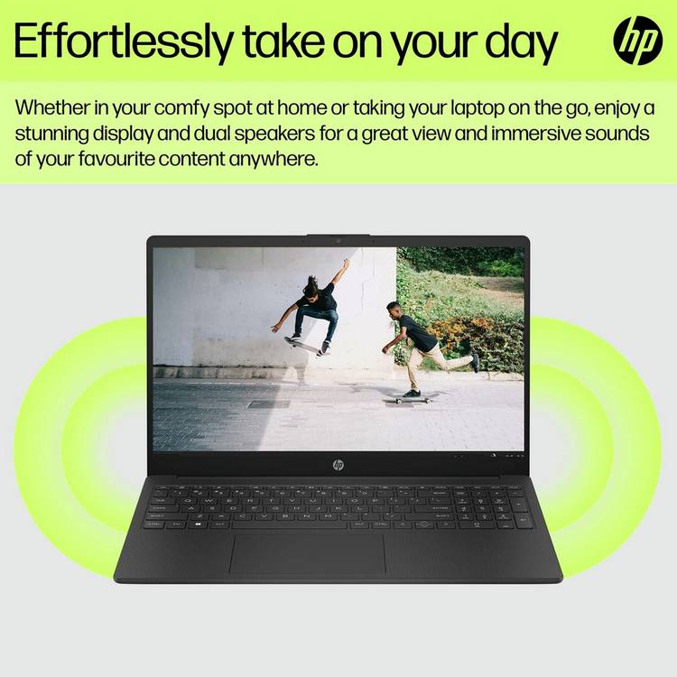 HP 15.6in Intel Core i3 laptop 4GB RAM 128GB, UK version