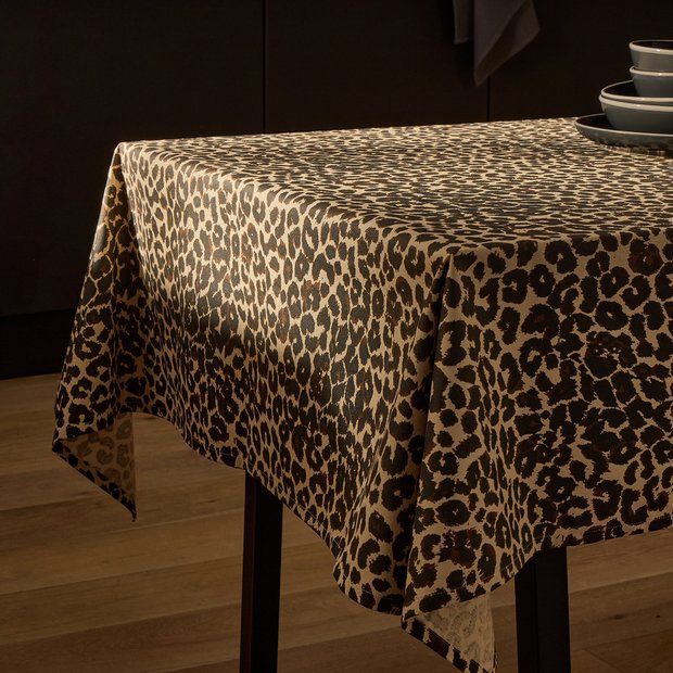 Argos Home leopard print tablecloth 180x140cm (British brand)