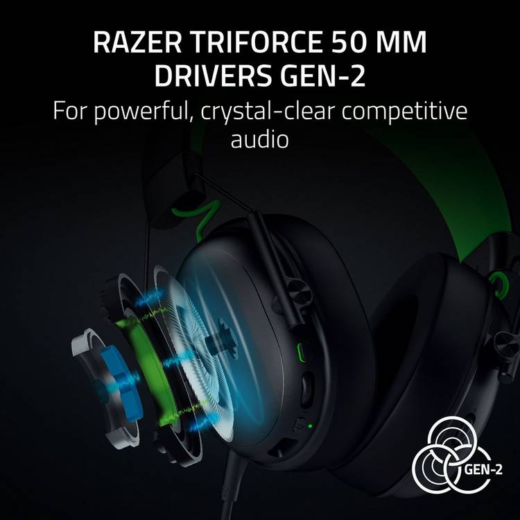 Razer BlackShark V3 wireless gaming headset black, UK version