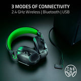 Razer BlackShark V3 wireless gaming headset black, UK version