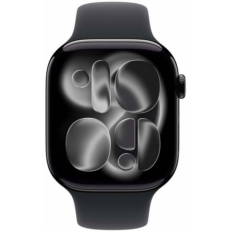 Apple Watch Series 11 46mm Jet Black Sport Band, UK version