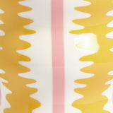 Habitat pink and yellow stripe ceramic vase 25cm (British brand)