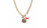 Argos Custard London Hello Kitty Gold Tone T-Bar Pendant Necklace, 16in- Buy online at McGrocer
