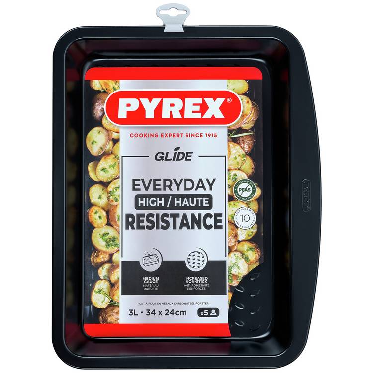 Pyrex Glide rectangular non-stick roaster 34cm (British brand)
