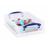 Really Useful 4L clear plastic storage boxes set of 4, UK version