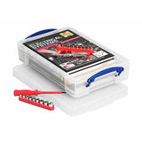 Really Useful 4L clear plastic storage boxes set of 4, UK version
