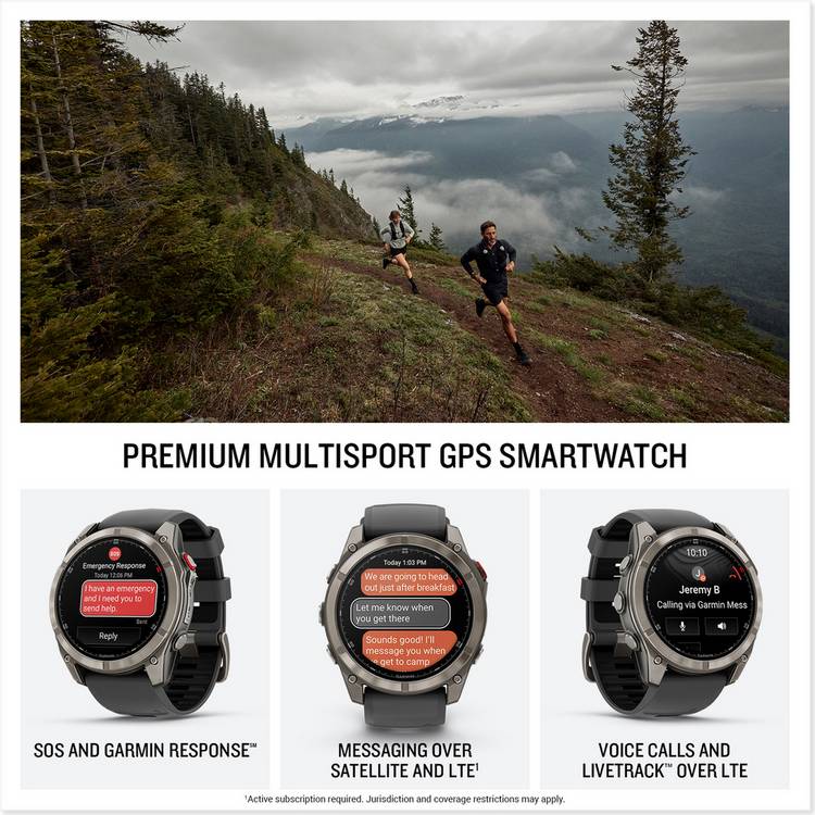 Garmin Fenix 8 Pro 51mm sports smart watch in Graphite/Black, UK version
