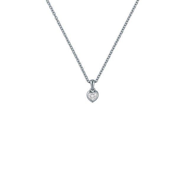 Ted Baker silver tone crystal heart pendant necklace, UK version