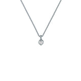 Ted Baker silver tone crystal heart pendant necklace, UK version