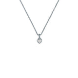 Argos Ted Baker Silver Tone Mini Crystal Heart Pendant Necklace 48cm- Buy online at McGrocer