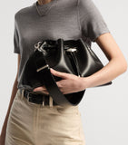 Jimmy Choo Cinch bucket bag leather chain drawstring, UK version