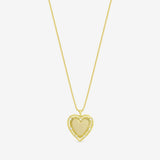 Inicio gold plated heart pendant 20in (British brand)