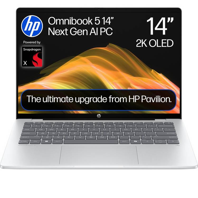 HP Omnibook 5 laptop 14in silver, UK version