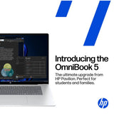 HP Omnibook 5 laptop 14in silver, UK version