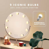 Sensse Elegance Hollywood mirror with 9 bulbs (British brand)