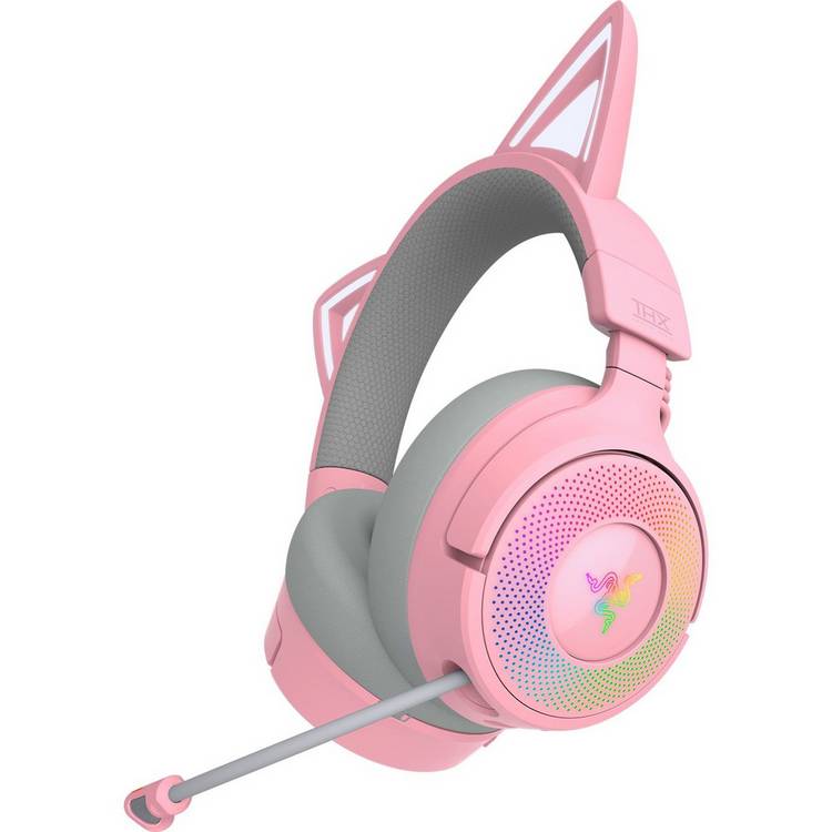 Razer Kraken Kitty pink wireless gaming headset, imported from the UK