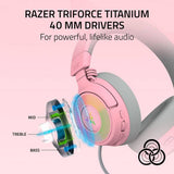 Razer Kraken Kitty pink wireless gaming headset, imported from the UK