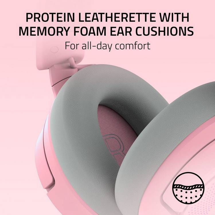 Razer Kraken Kitty pink wireless gaming headset, imported from the UK