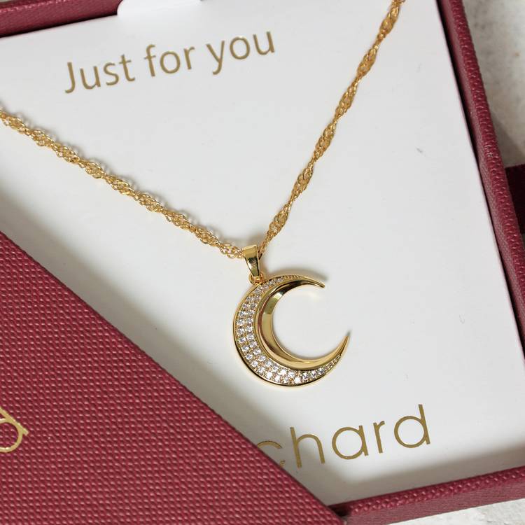 Jon Richard 18k gold plated celestial pendant (British brand)