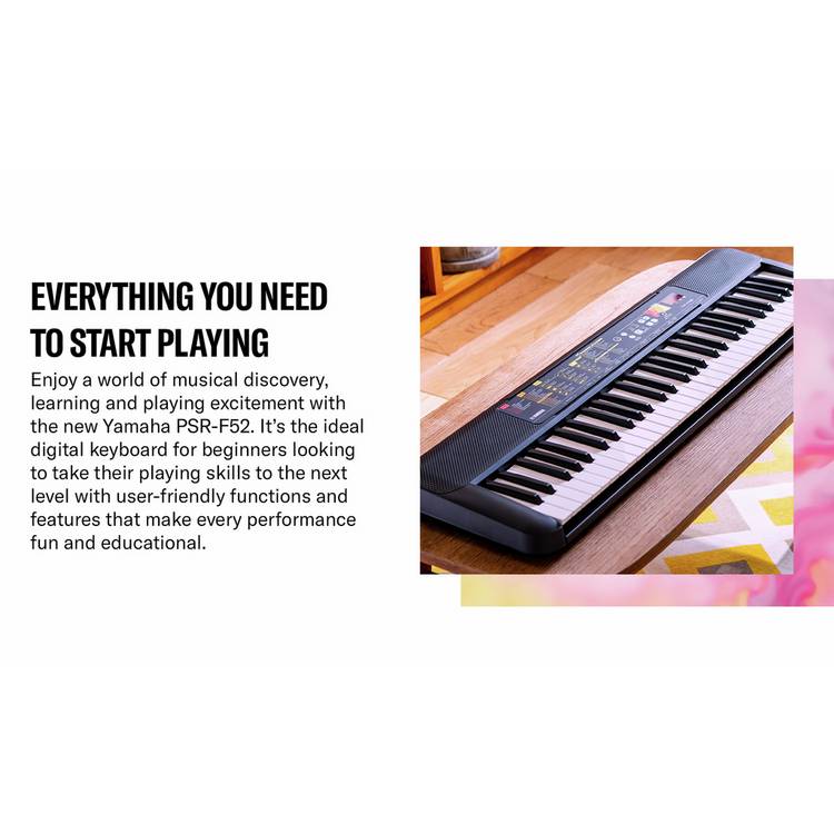 Yamaha PSR-F52 keyboard 61 key - British product