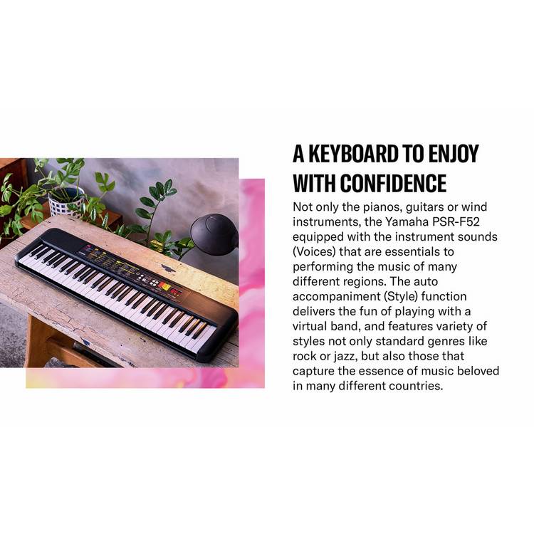 Yamaha PSR-F52 keyboard 61 key - British product