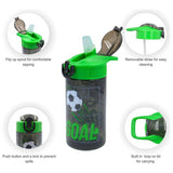 Hox football water bottle pack of 2 500ml (British brand)