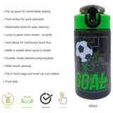 Hox football water bottle pack of 2 500ml (British brand)