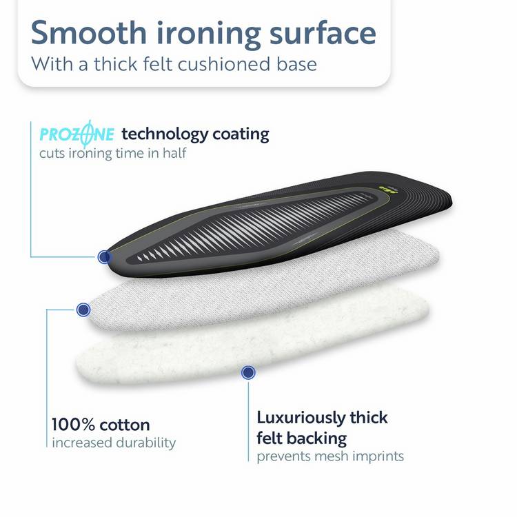 Minky Ergo ironing board cover 122x38cm (British brand)