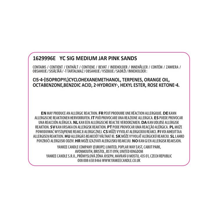 Yankee Pink Sands candle 368g, UK version