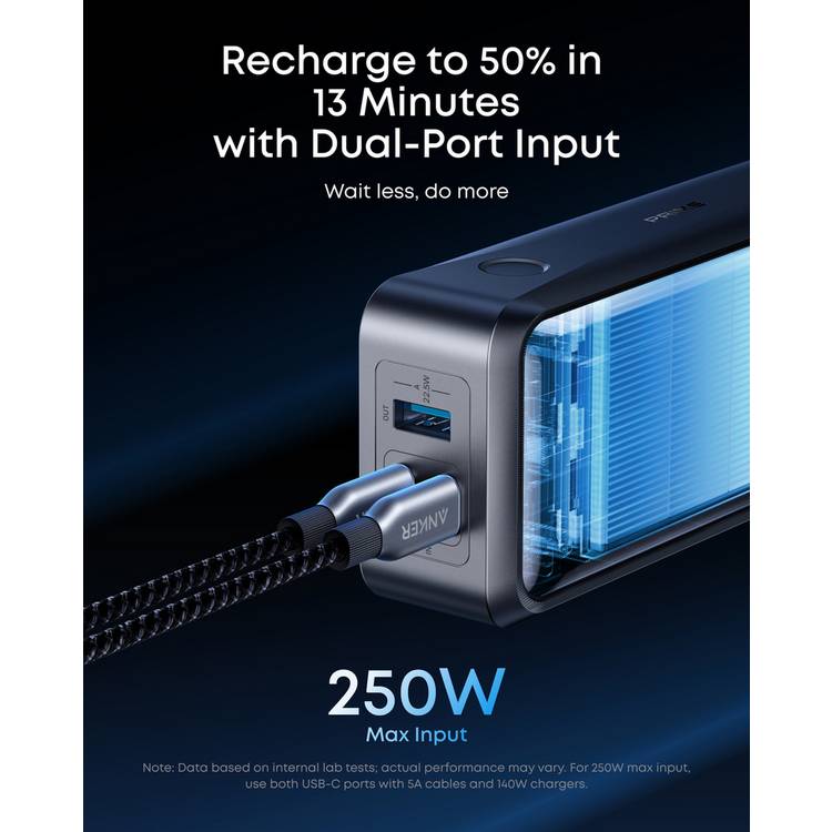 Anker Prime 300W 26250mAh power bank, imported from the UK