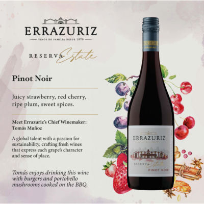 Errazuriz Pinot Noir red wine 75cl - British product
