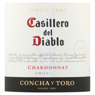 Casillero del Diablo Chardonnay white wine 75cl - British product