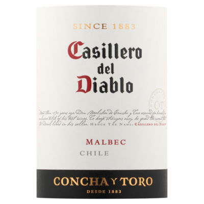 Casillero del Diablo Malbec red wine 75cl - British product