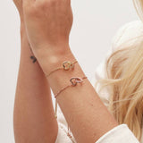 Jon Richard cubic zirconia heart toggle bracelet - British product