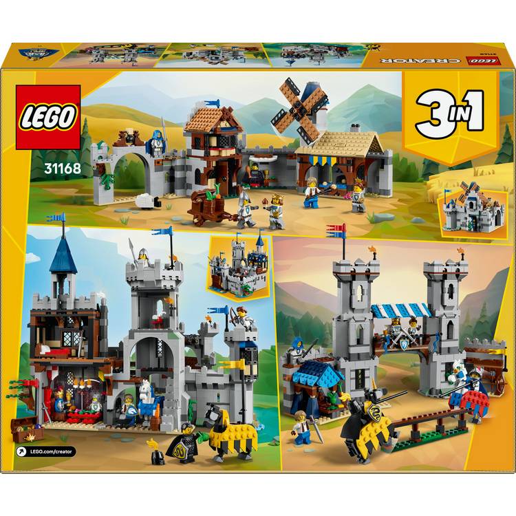 LEGO Creator 3in1 medieval castle toy 1371 pieces - British product