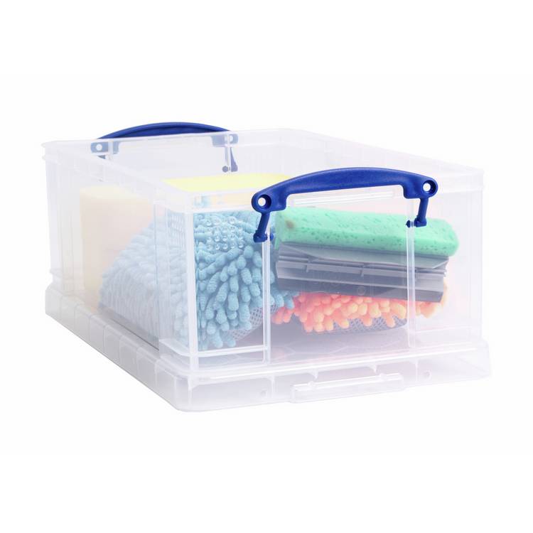 Really Useful clear storage boxes set of 4, imported from the UK