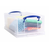 Really Useful clear storage boxes set of 4, imported from the UK