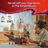 LEGO NINJAGO Temple Bounty boat building set 2387 pieces, imported from the UK