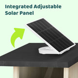 Birdfy Ebony Lite bird feeder with solar panel, imported from the UK