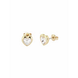 Ted Baker heart stud earrings clear crystal, UK version