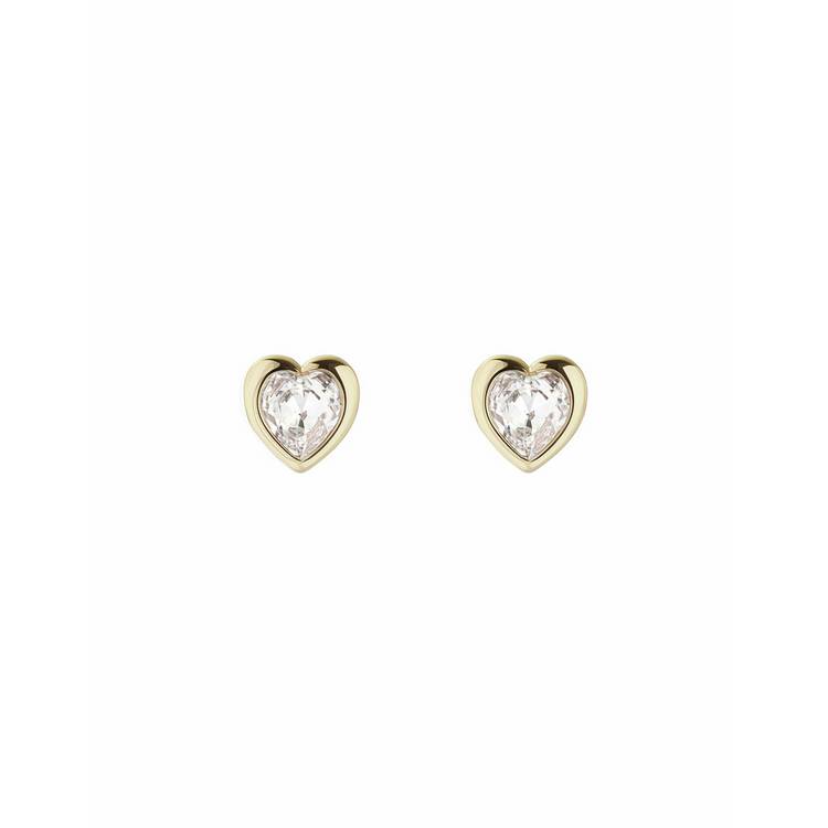 Ted Baker heart stud earrings clear crystal, UK version