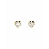 Ted Baker heart stud earrings clear crystal, UK version