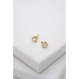 Ted Baker heart stud earrings clear crystal, UK version