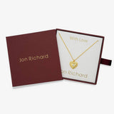 Jon Richard gold plated heart pendant necklace, imported from the UK