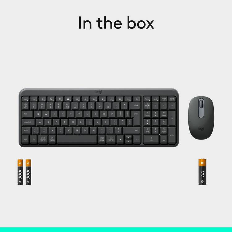 Logitech MK250 keyboard and mouse combo, imported from the UK