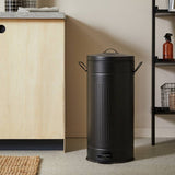 Argos Habitat 30 Litre Vintage Style Kitchen Pedal Bin, Matt Black- Buy online at McGrocer