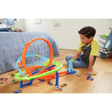 Hot Wheels Action Loop Cyclone Challenge track set with car - British product