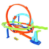 Hot Wheels Action Loop Cyclone Challenge track set with car - British product