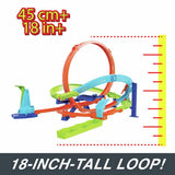 Hot Wheels Action Loop Cyclone Challenge track set with car - British product