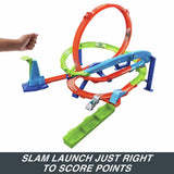 Hot Wheels Action Loop Cyclone Challenge track set with car - British product